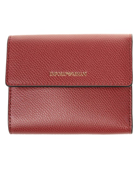Shop EMPORIO ARMANI  Portafoglio: Emporio Armani portafoglio trifold granato.
Logo frontale dorato.
Scomparti interni formato card.
Tasca laterale con zip.
Chiusura con automatico.
Dimensioni: 12 x 10 x 2.
Composizione: 100% poliestere.
Fabbricato in China.. Y3H185 YH15A-85949